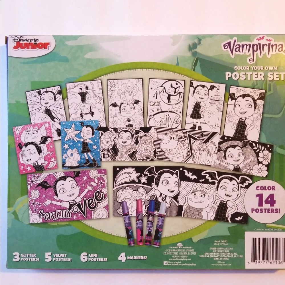 VAMPIRINA COLOR YOUR OWN 14 POSTERS SET - Picture 7 of 7